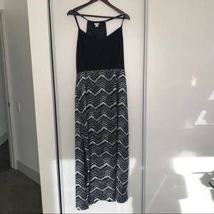 J. Crew Navy Print Dress